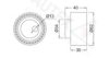 AUTEX 654105 Tensioner Pulley, timing belt